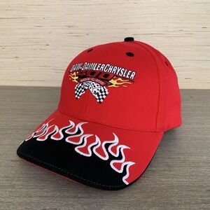 2006 UAW Daimler Chrysler 400 Las Vegas Motor Speedway Red Hat with Flames